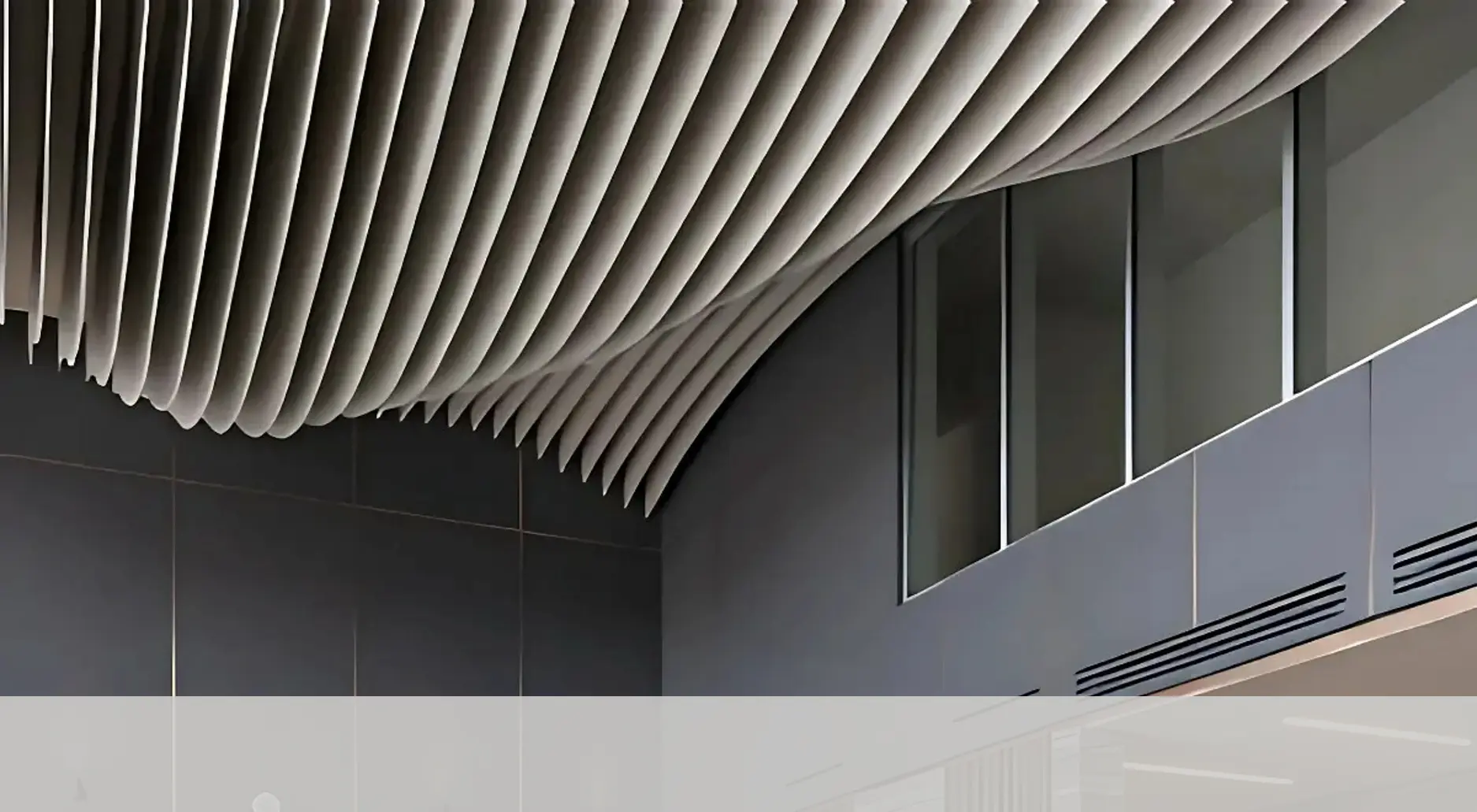 techo con recubrimiento acústico